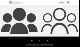 
							         New Course Providers on Trainingportal - Mintra Group								  
							    