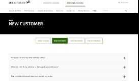 
							         New Customer FAQs - Personal | Lex Autolease								  
							    