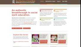 
							         New Directions in Social Work Series - Homepage								  
							    