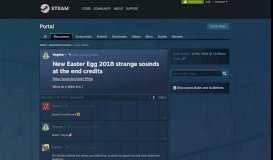
							         New Easter Egg 2018 strange sounds at the end credits :: Portal ...								  
							    