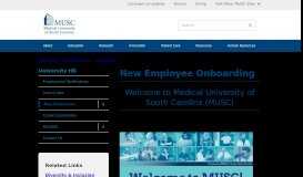 
							         New Employee Orientation | MUSC | Charleston, SC								  
							    