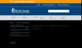 
							         New Employee Welcome to MUSC Medical Center | MUSC Health ...								  
							    