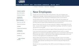 
							         New Employees - Census Bureau								  
							    
