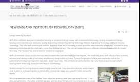 
							         New England Institute of Technology (NEIT) - College Bound Mentor								  
							    