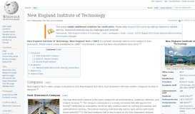 
							         New England Institute of Technology - Wikipedia								  
							    