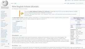 
							         New English School (Kuwait) - Wikipedia								  
							    