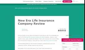 
							         New Era Life Insurance Company Review 2018 - TermLife2Go								  
							    