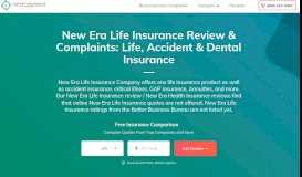 
							         New Era Life Insurance Medicare Review & Complaints								  
							    