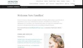 
							         New Families | Abington Friends School								  
							    