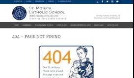 
							         New Families - St. Monica Catholic School								  
							    