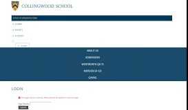 
							         New Family Portal - Collingwood School								  
							    