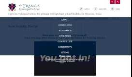 
							         New Family Portal - St. Francis Episcopal School								  
							    