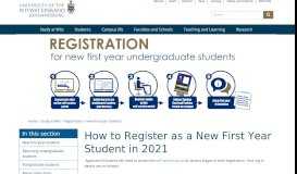 
							         New first year students - Wits University								  
							    