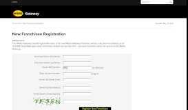 
							         New Franchisee Registration - Midasgateway.com								  
							    