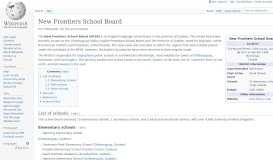 
							         New Frontiers School Board - Wikipedia								  
							    