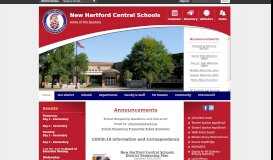 
							         New Hartford Central School District / Homepage								  
							    