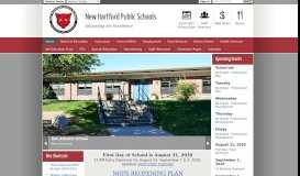 
							         New Hartford Public Schools / Homepage								  
							    