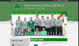 
							         New Haven School District: Home								  
							    