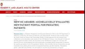 
							         New HC Member, Michelle Kelly Evaluates New Patient Portal for ...								  
							    