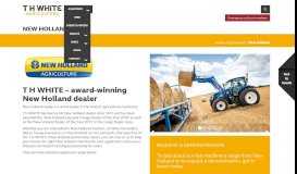 
							         New Holland PLM - T H WHITE Agriculture								  
							    