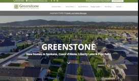 
							         New Homes in the Spokane & Coeur d'Alene Area · Greenstone								  
							    
