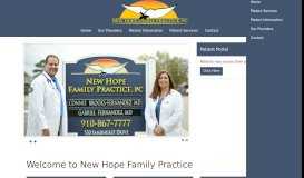 
							         New Hope Family Practice, PC								  
							    