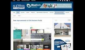 
							         New improvements to PJH Partners Portal - Professional Builders ...								  
							    