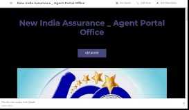 
							         New India Assurance _ Agent Portal Office - Insurance Agency in Kalady								  
							    