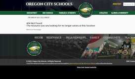 
							         New Information and Updates: Connect with ... - Oregon City Schools								  
							    