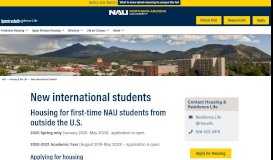 
							         New International Students | Housing & Residence Life								  
							    