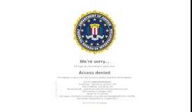
							         New Internet Scam — FBI								  
							    