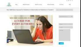 
							         New ISBN Rules Imposed For Publishers In India - Effect On Authors								  
							    