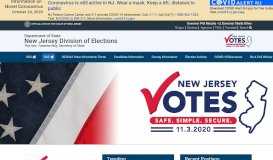 
							         New Jersey Department of State - Division of Elections								  
							    