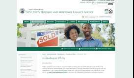 
							         New Jersey Housing and Mortgage Finance Agency | Homebuyer FAQs								  
							    