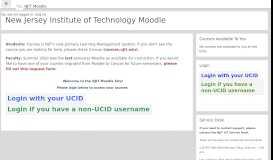 
							         New Jersey Institute of Technology Moodle - NJIT								  
							    