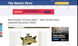 
							         New KickAss Torrents (KAT) ~ Best Torrent Sites 2019 (Working)								  
							    