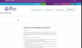 
							         New LIV Website - Law Institute of Victoria								  
							    