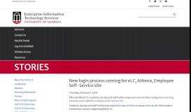 
							         New login process coming for eLC, Athena, Employee ... - UGA EITS								  
							    