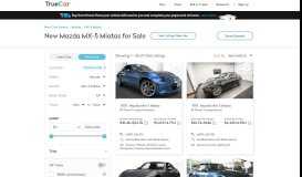 
							         New Mazda MX-5 Miata for Sale in Portal, GA - TrueCar								  
							    