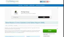 
							         New Mexico Crime Statistics and Rates Report (NM) - CityRating.com								  
							    