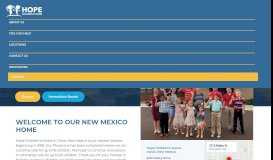 
							         New Mexico - Hope Children's Home								  
							    