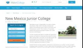 
							         New Mexico Junior College in Hobbs, NM | MatchColl								  
							    