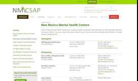 
							         New Mexico Mental Health Centers | NMCSAP								  
							    