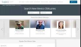 
							         New Mexico Obituaries | Legacy.com								  
							    