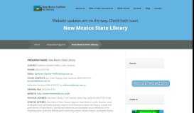 
							         New Mexico State Library | New Mexico Coalition for Literacy								  
							    