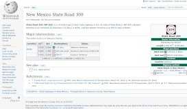 
							         New Mexico State Road 309 - Wikipedia								  
							    