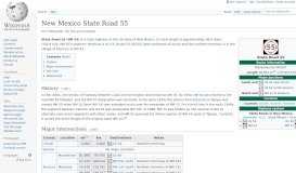 
							         New Mexico State Road 55 - Wikipedia								  
							    