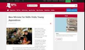 
							         New Minister for Skills Visits Young Apprentices - NPTC Group of ...								  
							    