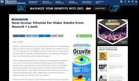 
							         New Ocular Vitamin for Older Adults from Bausch + Lomb - Review of ...								  
							    