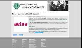
							         New on Aetna's Health Section | TWU Local 100								  
							    
